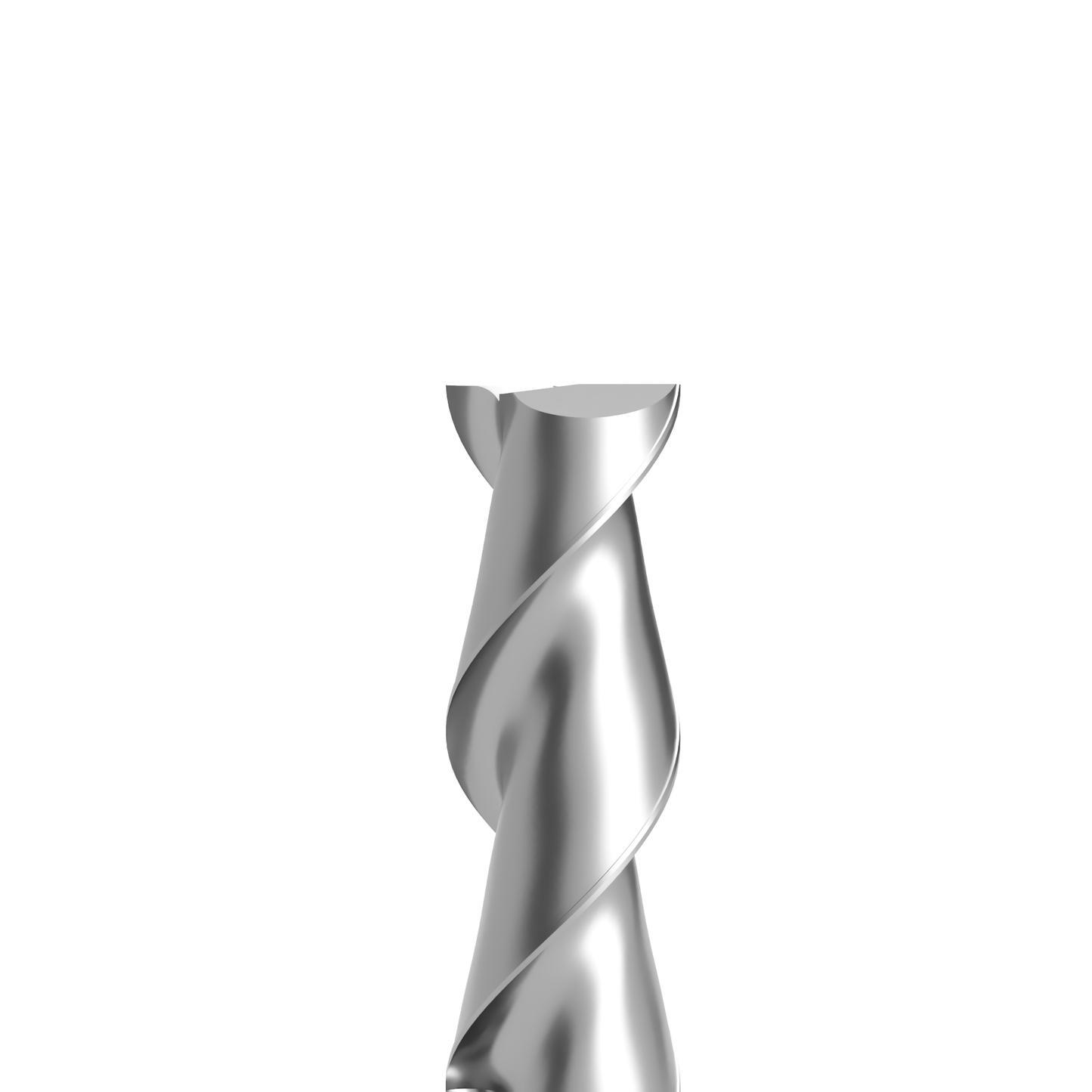 VHM-Zweischneider flacher Stirnanschliff - 1/8" Schaft