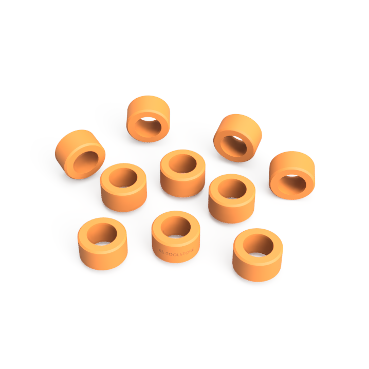 Distanzring für VHM-Fräser und Hartmetallbohrer mit 1/8" Schaft orange