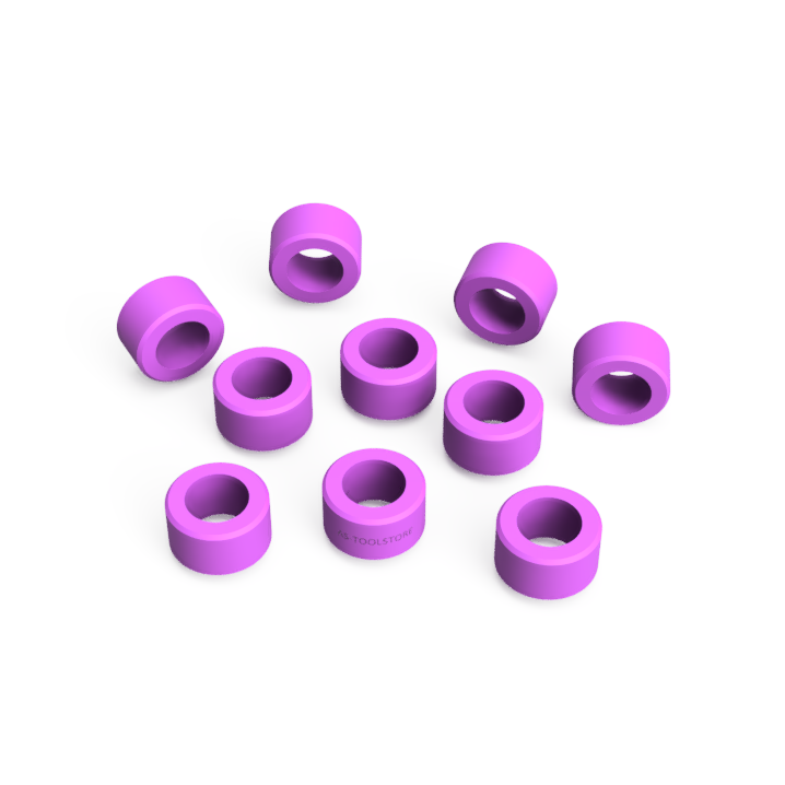 Distanzring für VHM-Fräser und Hartmetallbohrer mit 1/8" Schaft violett